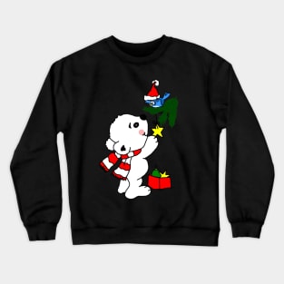 Christmas Polar Bear Cub Crewneck Sweatshirt